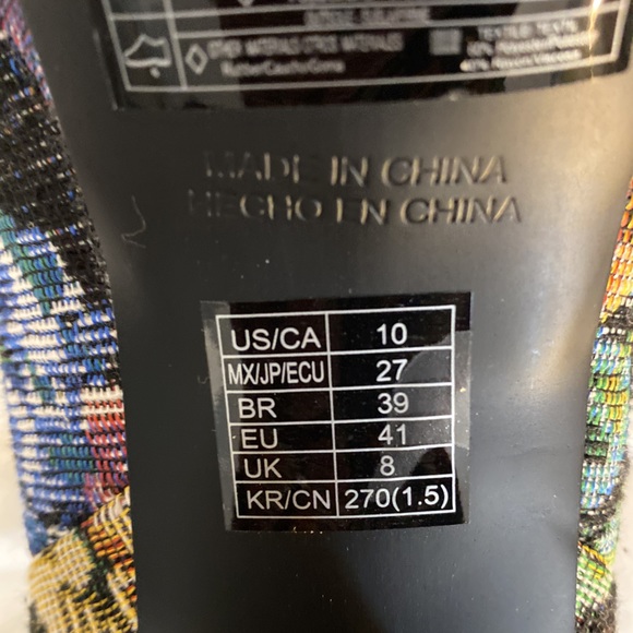 New Floral platform boots size 10 - Picture 6 of 13